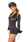 Viki Airline Pilot istripper model