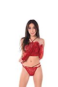 Eva Generosi Redcurrant Lace istripper model