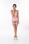 Veronica Leal Pink & Frilly istripper model