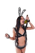 Kama Oxi New Year's Bunny istripper model