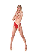 Verena Maxima Red Silk Perfection istripper model